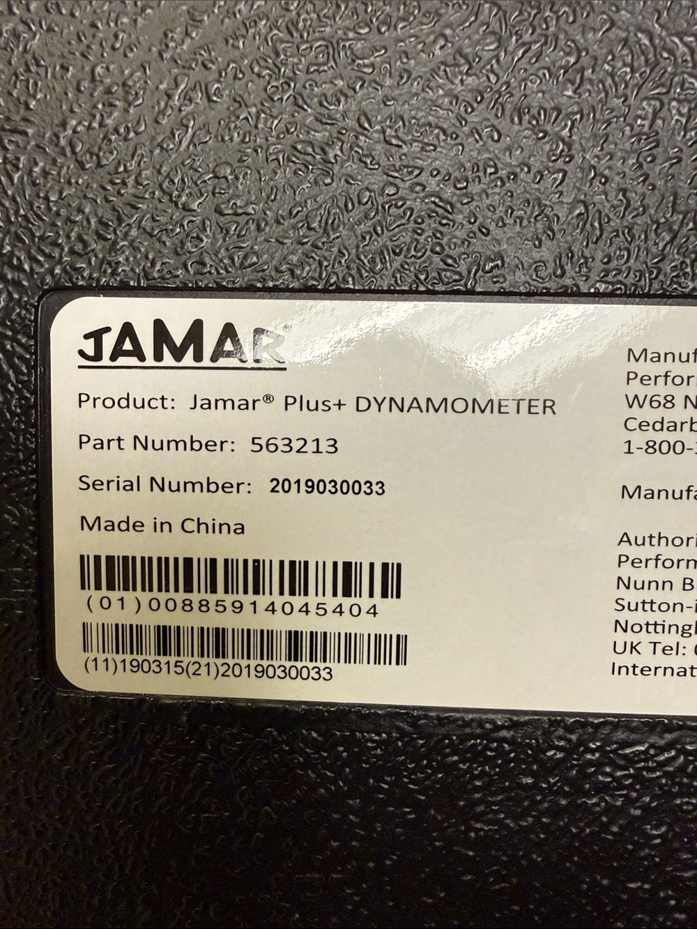 Jamar Plus+ Dynamometer - Black and White Label
